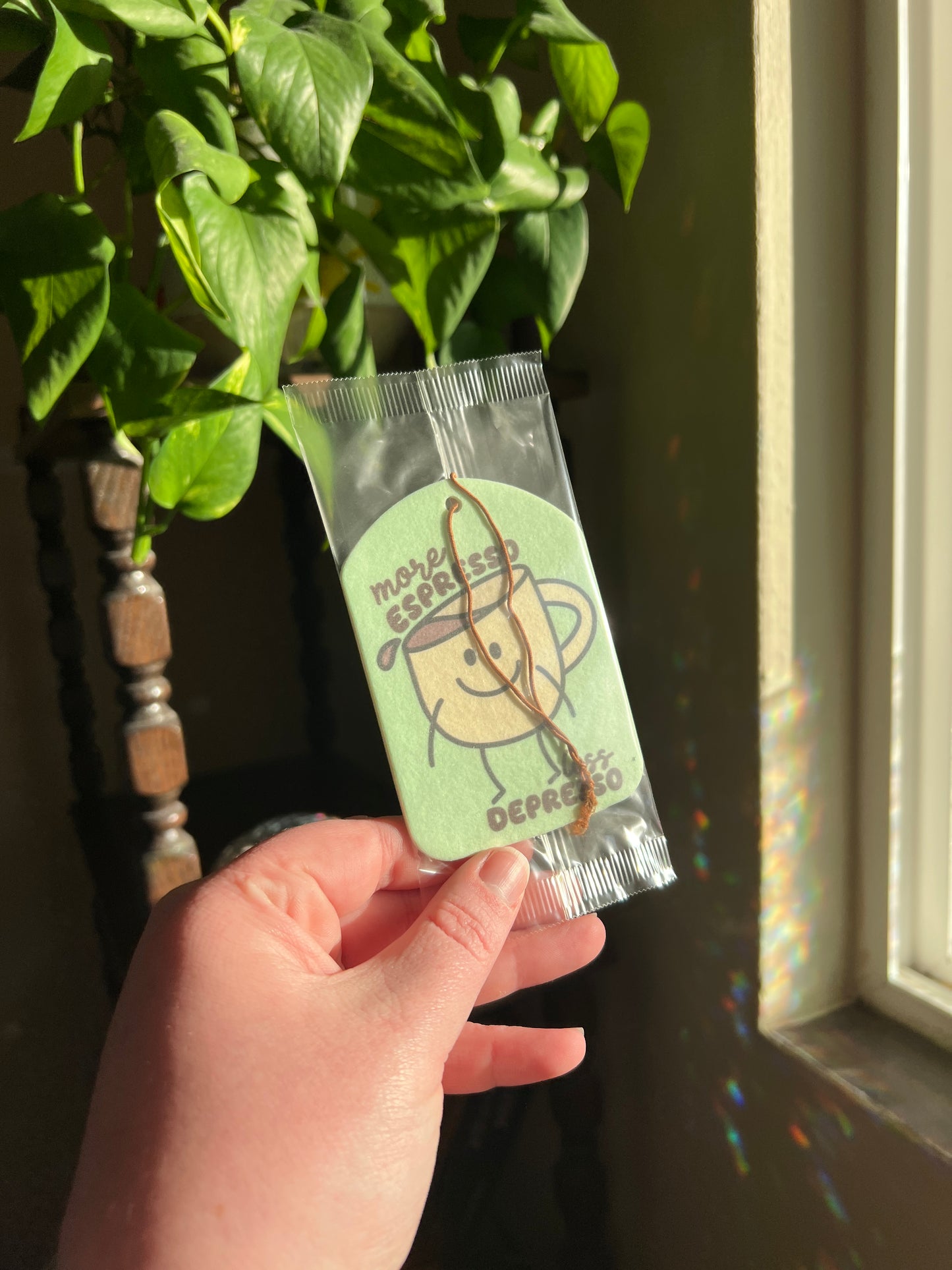 More Espresso Less Depresso Air Freshener Vanilla Scented