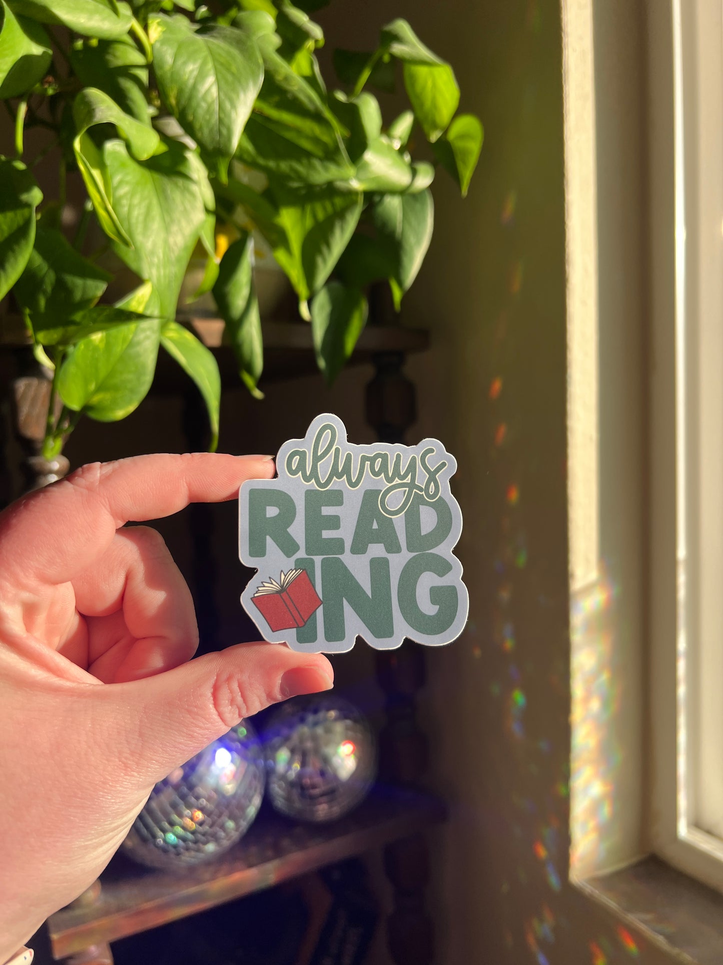 Always Reading Sticker