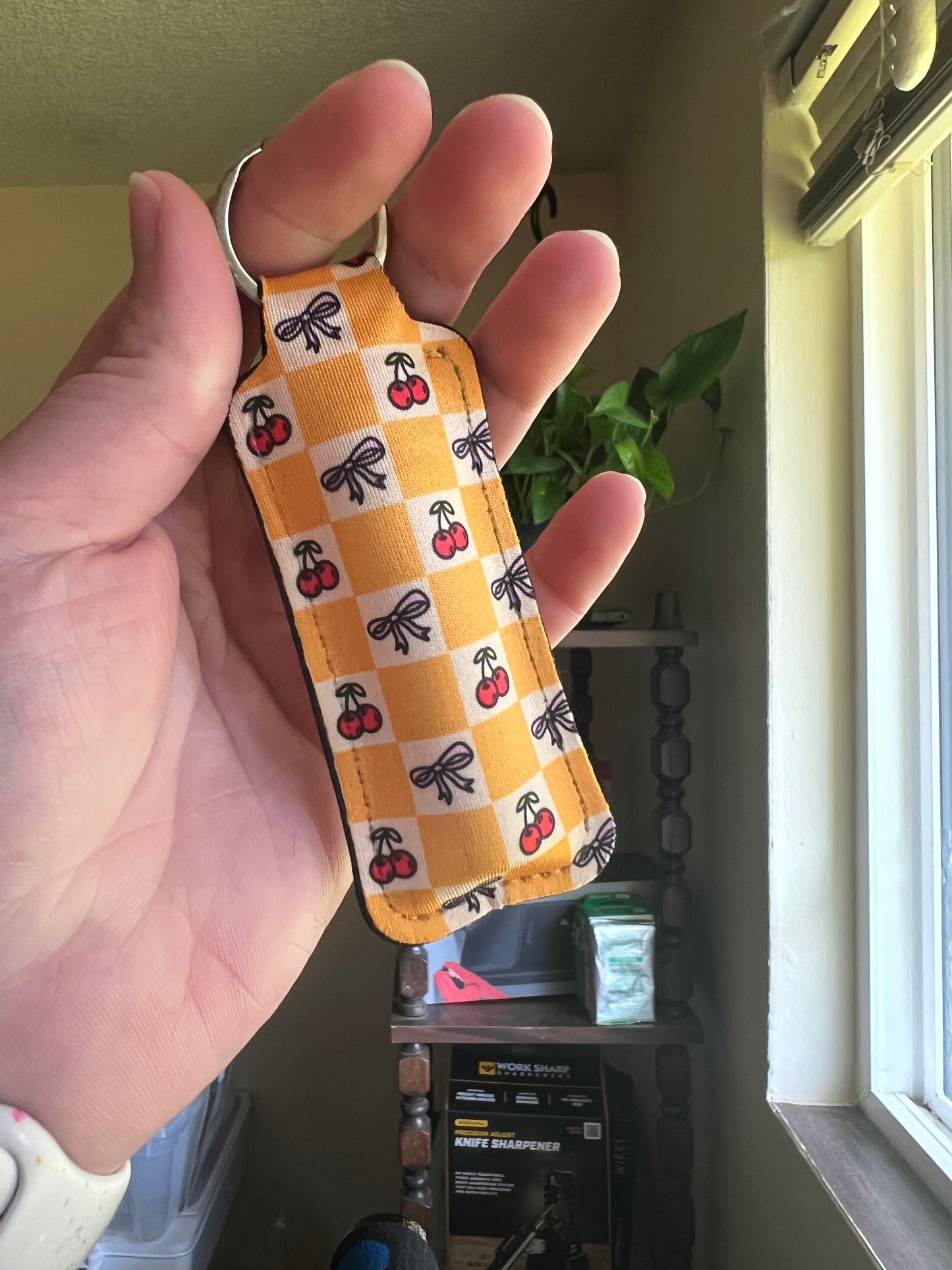 Cherries & Bows Chapstick Keeper