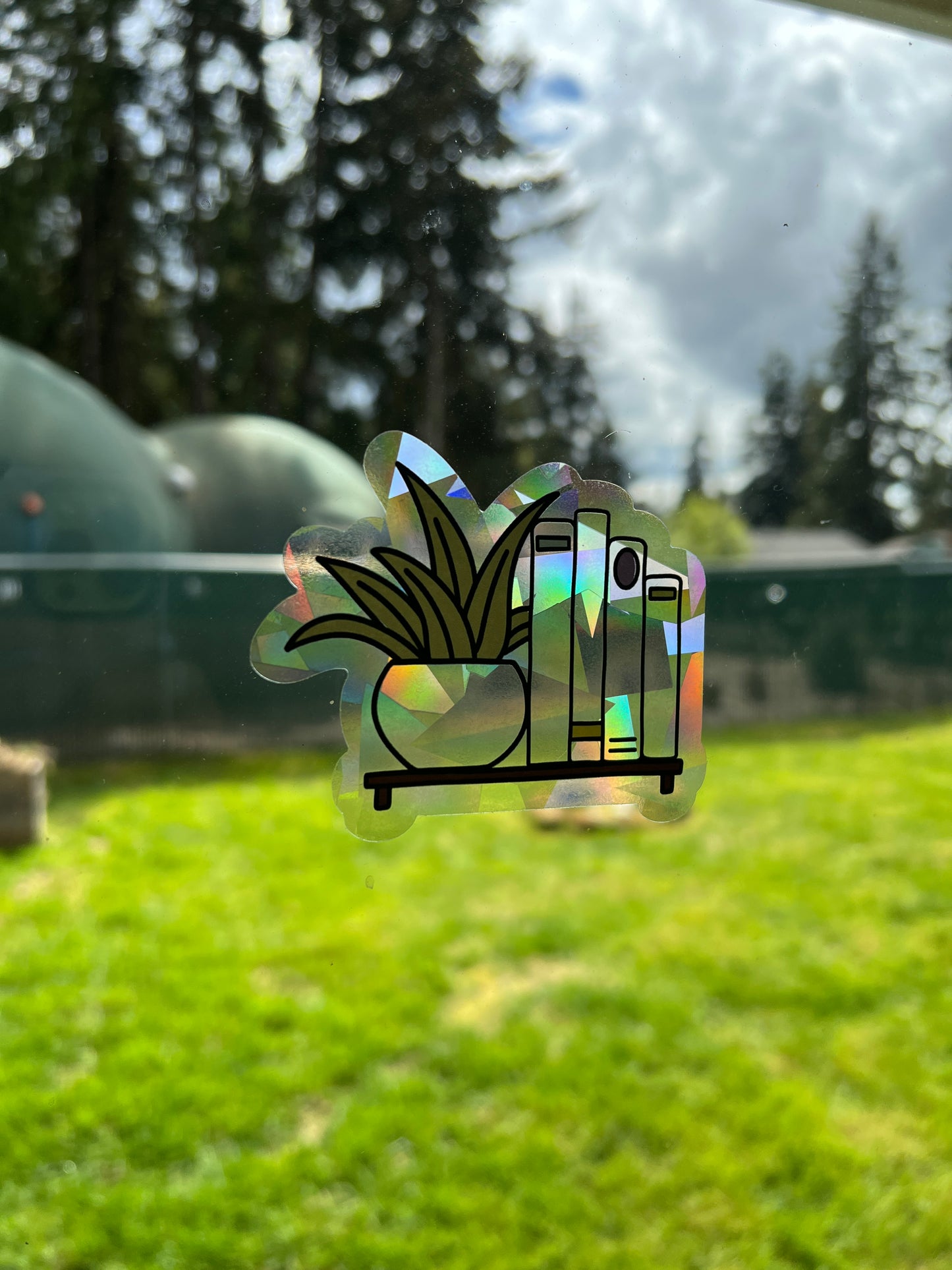 Bookshelf Suncatcher