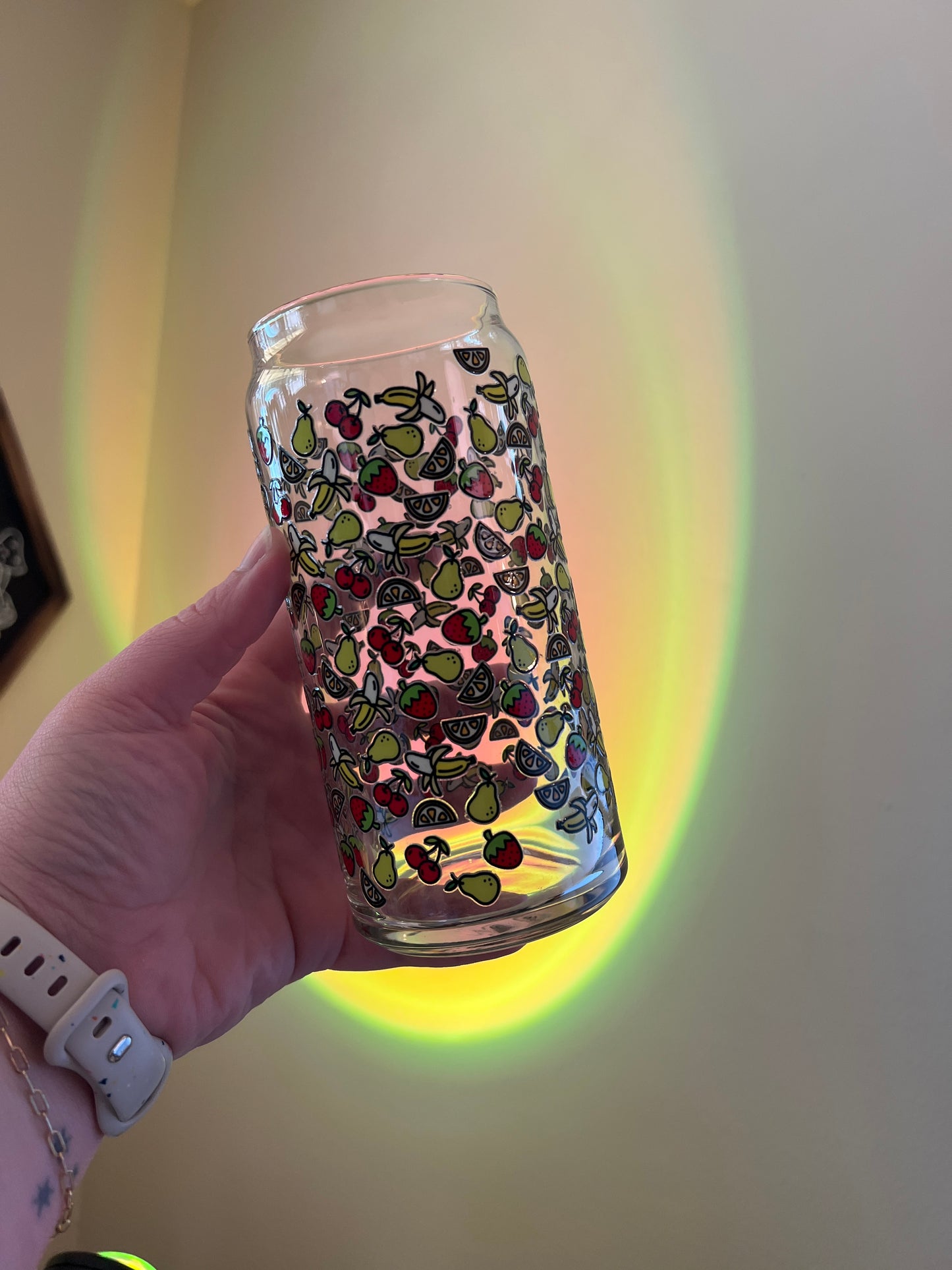 Fruit Salad Glass Can Cup