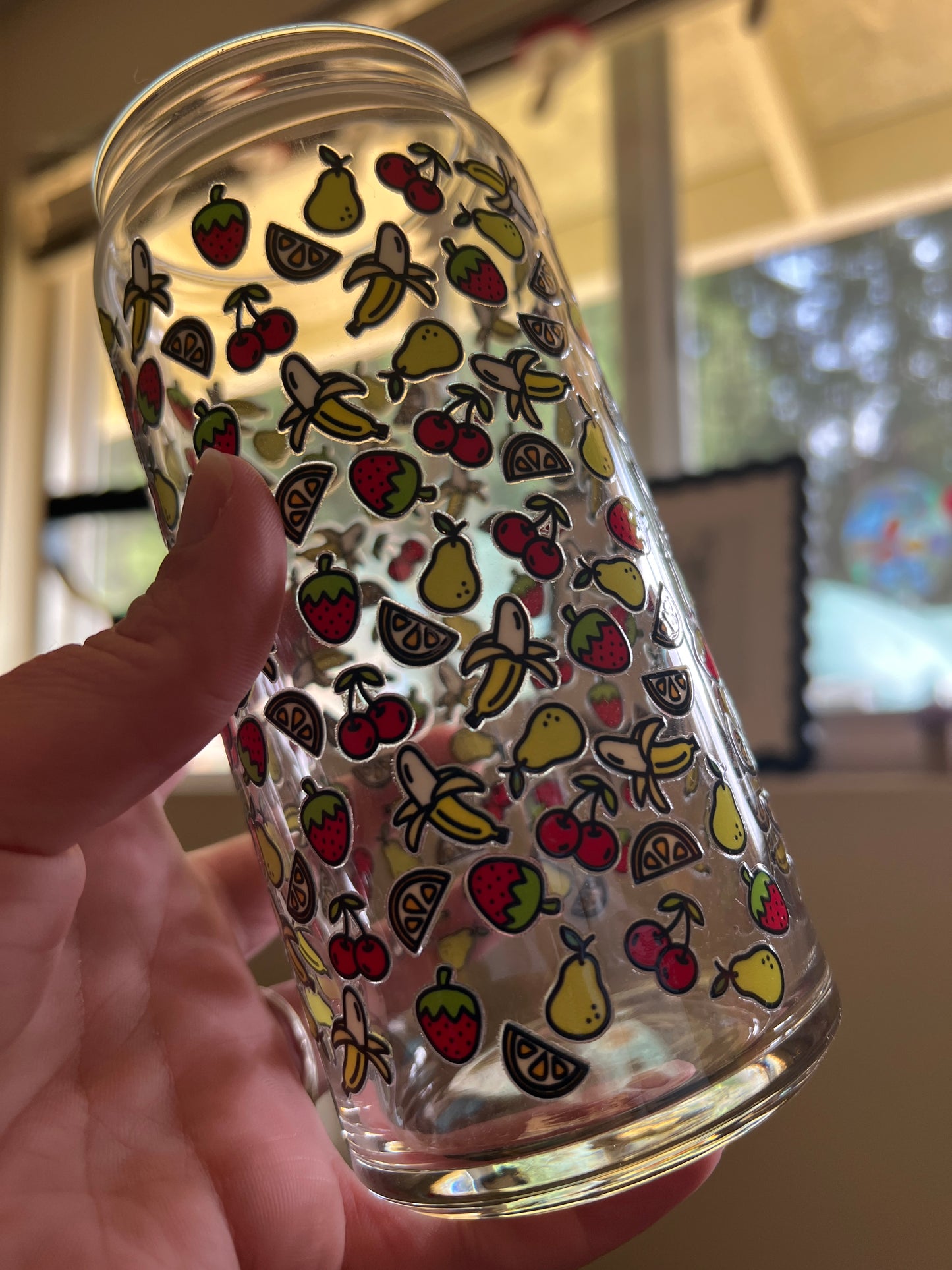 Fruit Salad Glass Can Cup