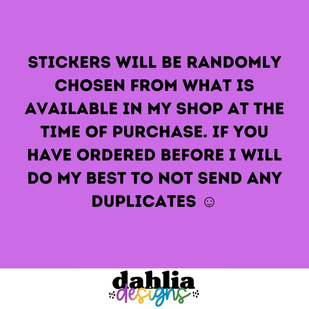 Mystery Sticker Packs