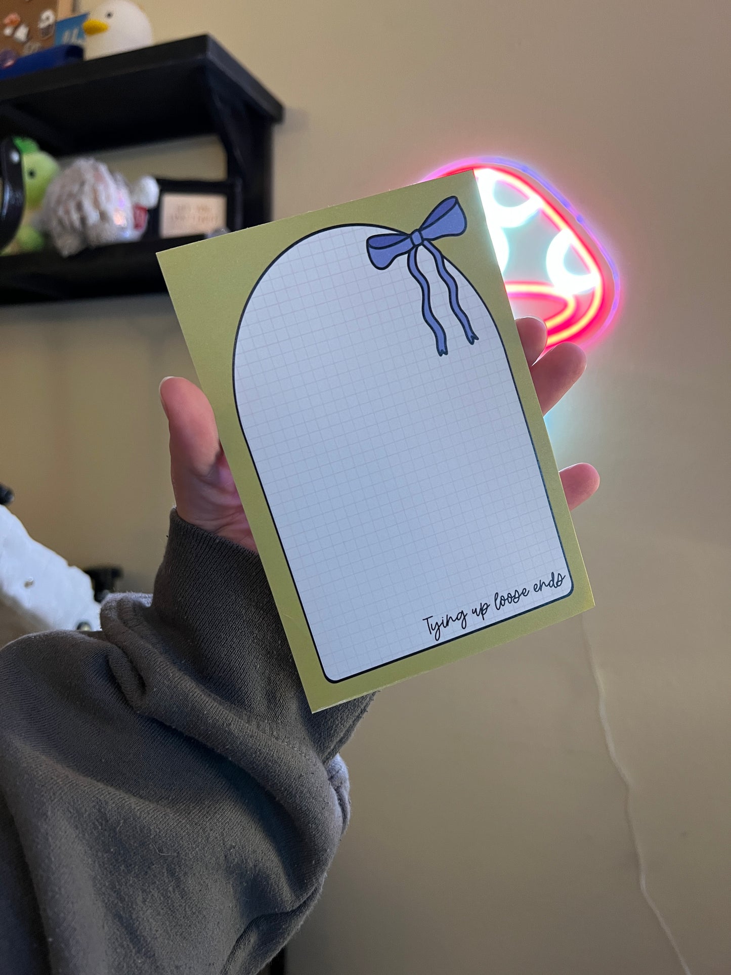Tying Up Loose Ends Sticky Note Pad