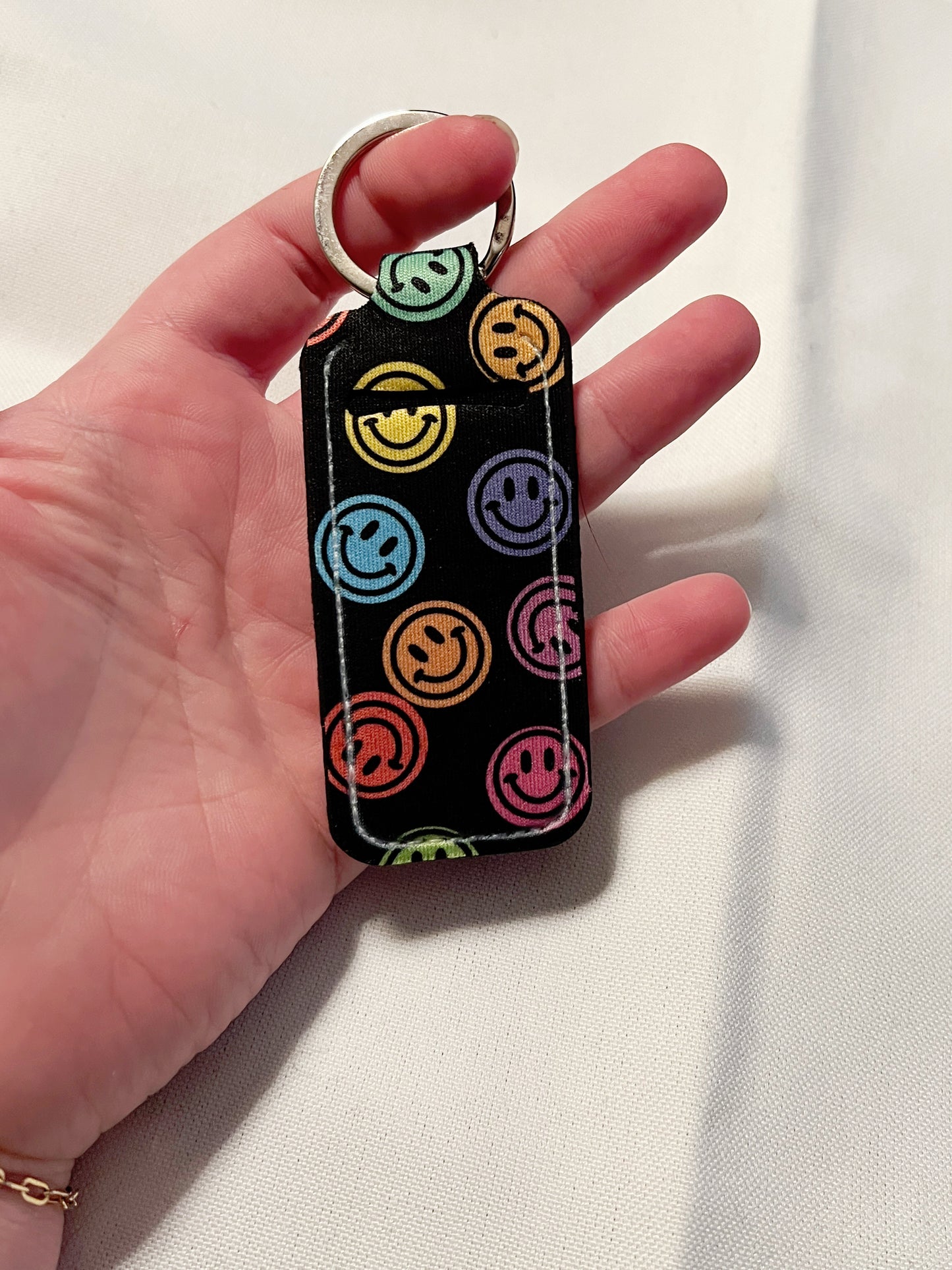 Rainbow Happy Chapstick Holder