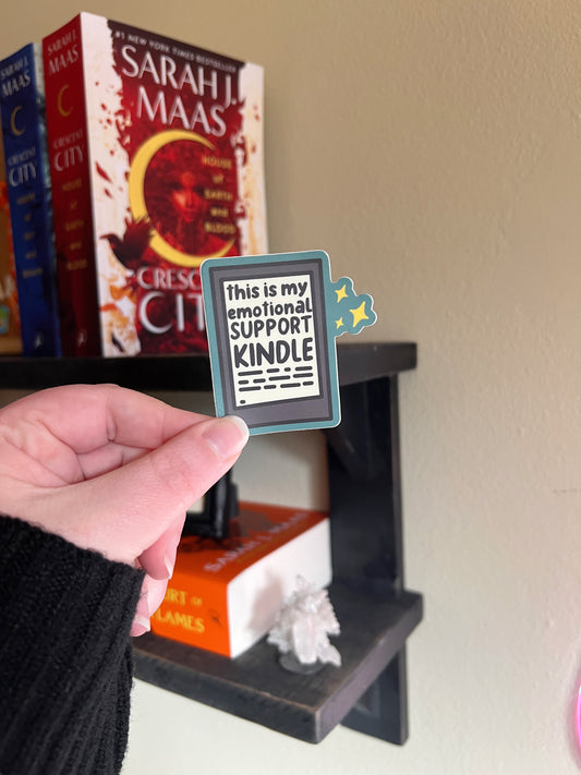 This Is My Emotional Support Kindle Sticker