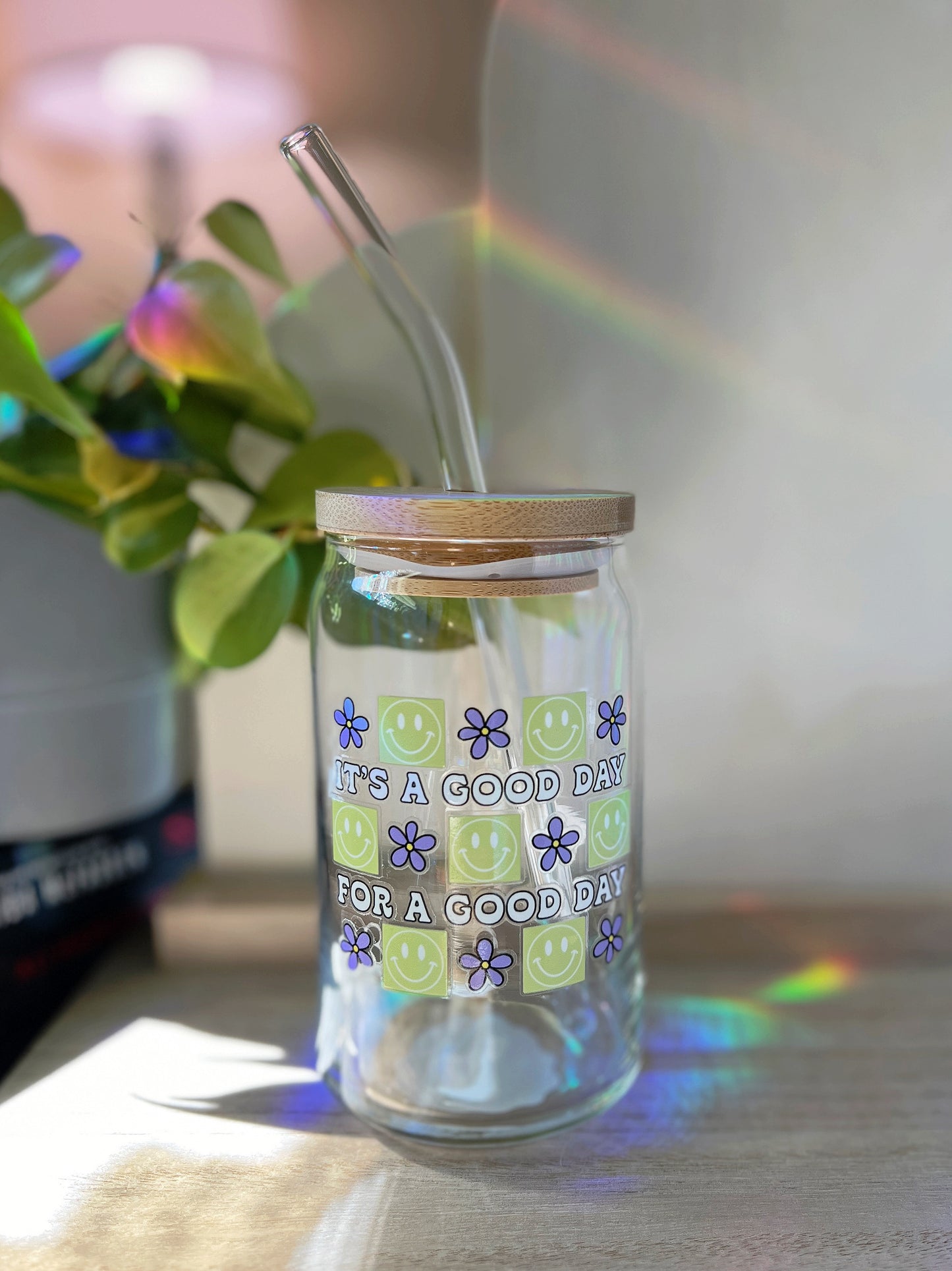 Good Day Glass Can Cup