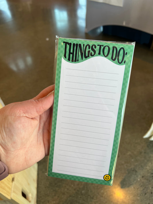 Things To Do List Note Pad