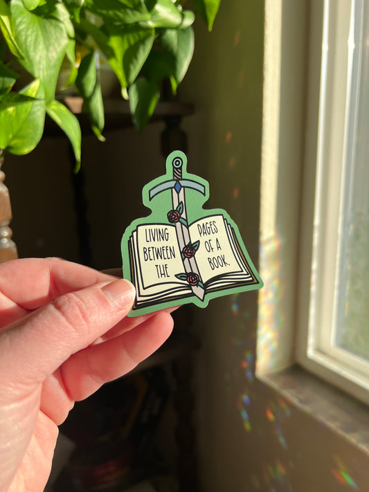 Living Between The Pages Of A Book Magnet