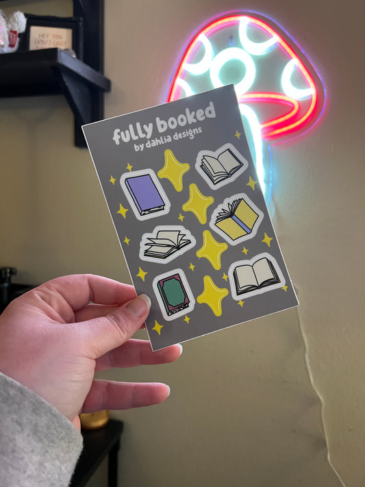 Fully Booked Sticker Sheet