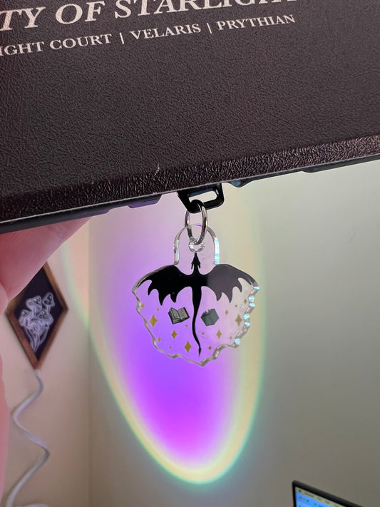 Book Dragon Kindle/Phone Charm