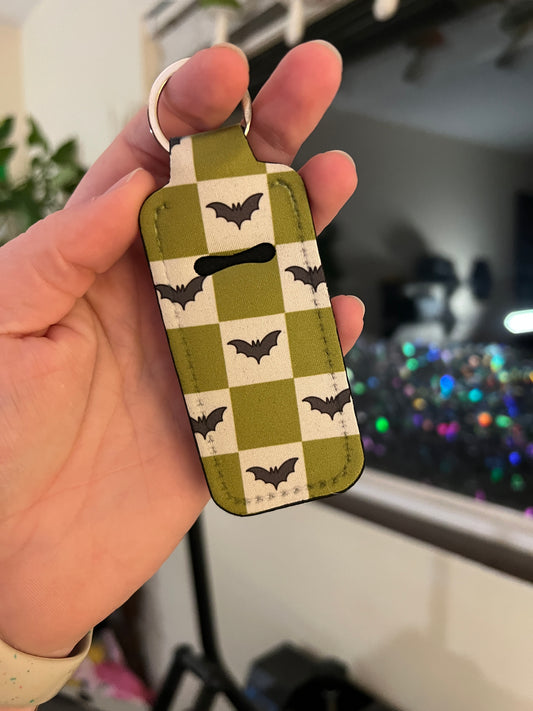 Checkered Bats Chapstick Keeper
