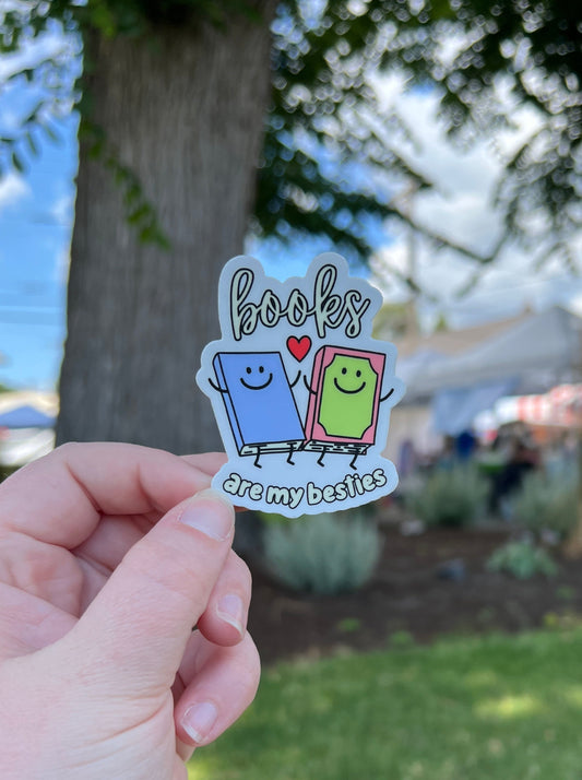 Books Are My Besties Sticker