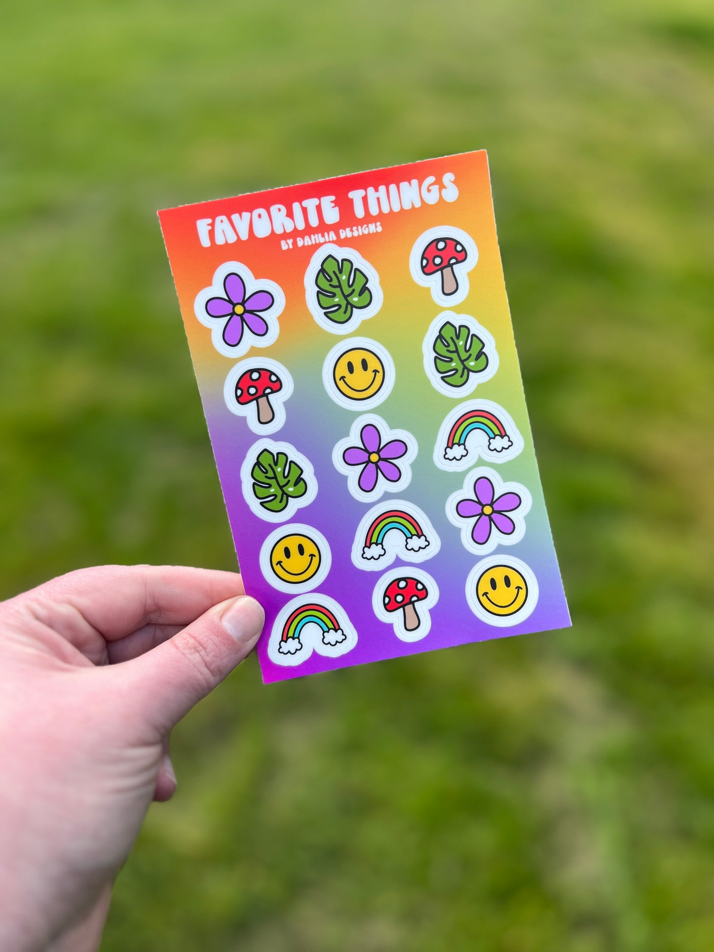 Favorite Things Sticker Sheet