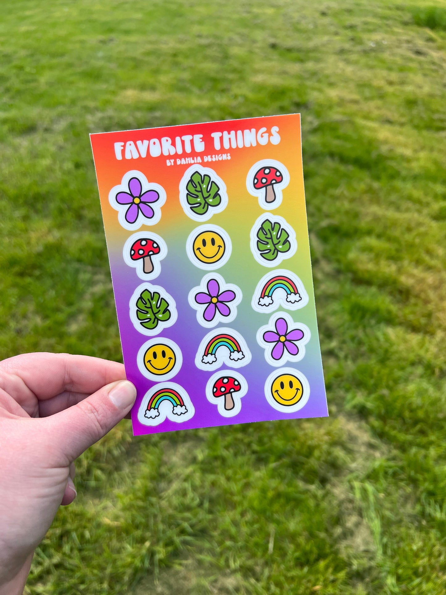 Favorite Things Sticker Sheet