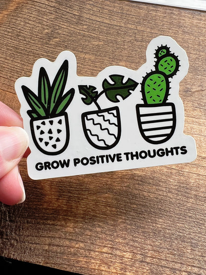 Grow Positive Thoughts Sticker
