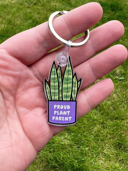 Proud Plant Parent Keychain
